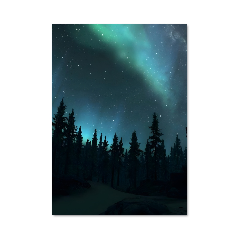 Poster Aurora borealis envoûtante